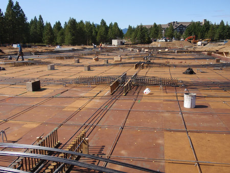 Image 1 of Suspended PT-Slab installation in Suncadia, Washington by Foundation Specialists LLC