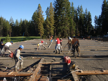 Image 2 of Suspended PT-Slab installation in Suncadia, Washington by Foundation Specialists LLC